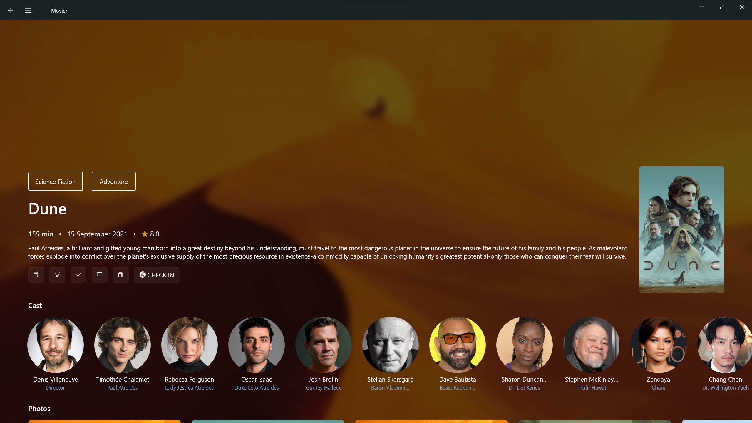 Movier screenshot