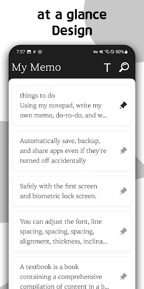 My Memo - Lock Screen Display screenshot