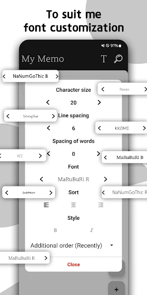 My Memo - Lock Screen Display screenshot