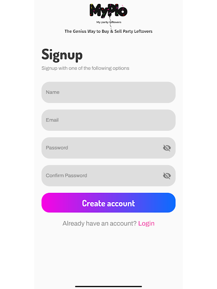 MyPlo: Party Supplies App screenshot