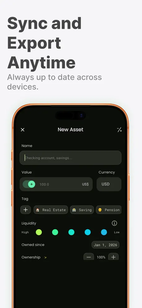 Net Worth Tracker - Worth it screenshot