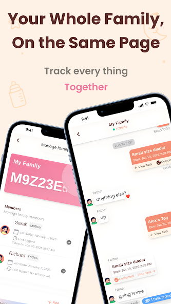 Note Baby: Shared Baby Tracker screenshot