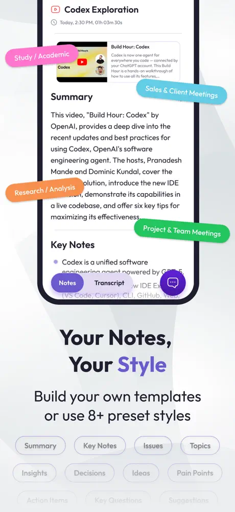 NotterAI - AI Note Taker screenshot