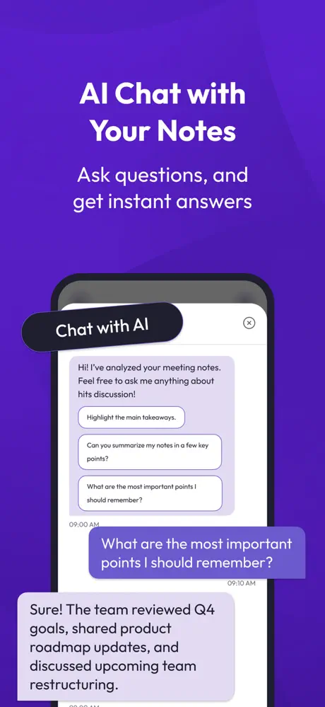 NotterAI - AI Note Taker screenshot