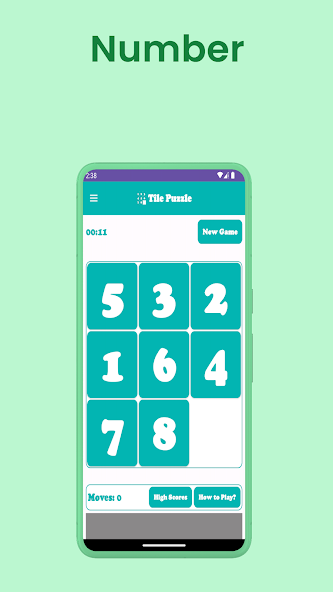 Number Sliding Puzzle screenshot