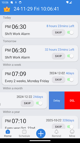 OK Alarm: Holiday & Shift Work screenshot