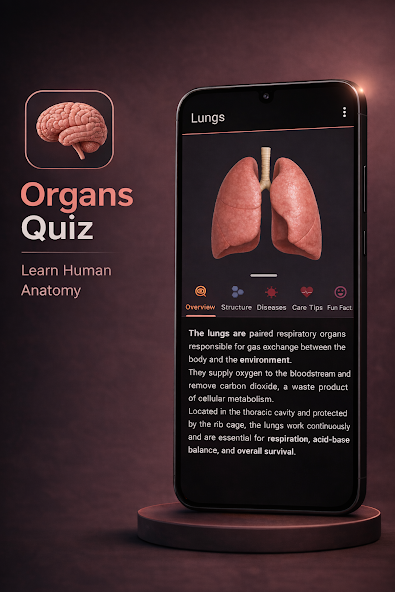 Organs Quiz screenshot
