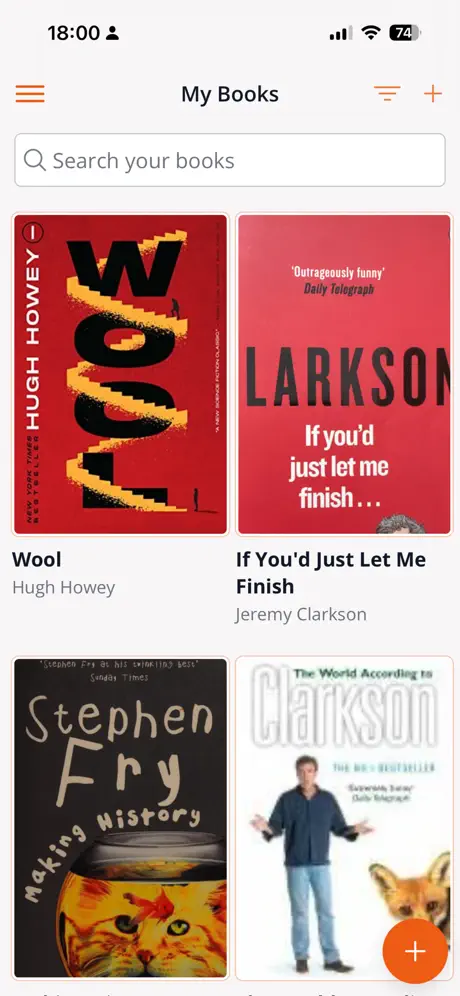 Personal Library App screenshot