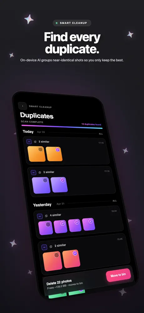 PhotoClean: Duplicate Photos screenshot