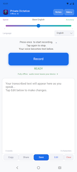 Private Dictation: Offline AI screenshot