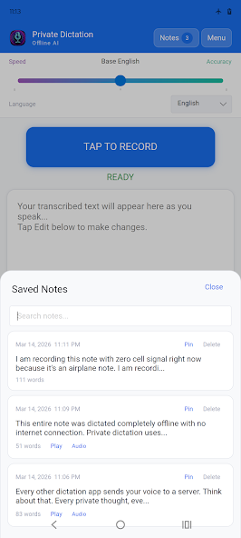 Private Dictation: Offline AI screenshot