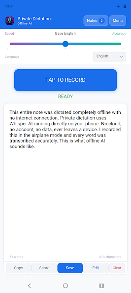 Private Dictation: Offline AI screenshot