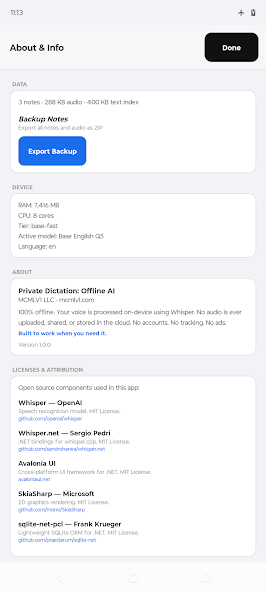 Private Dictation: Offline AI screenshot