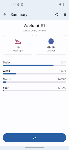 Push Ups Counter and Timer screenshot