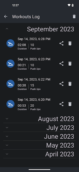 Push Ups Counter and Timer screenshot