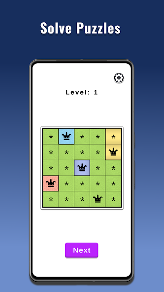 Queens Puzzle - Queens logic screenshot