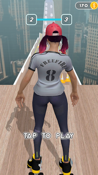 Ragdoll down hill Racing screenshot