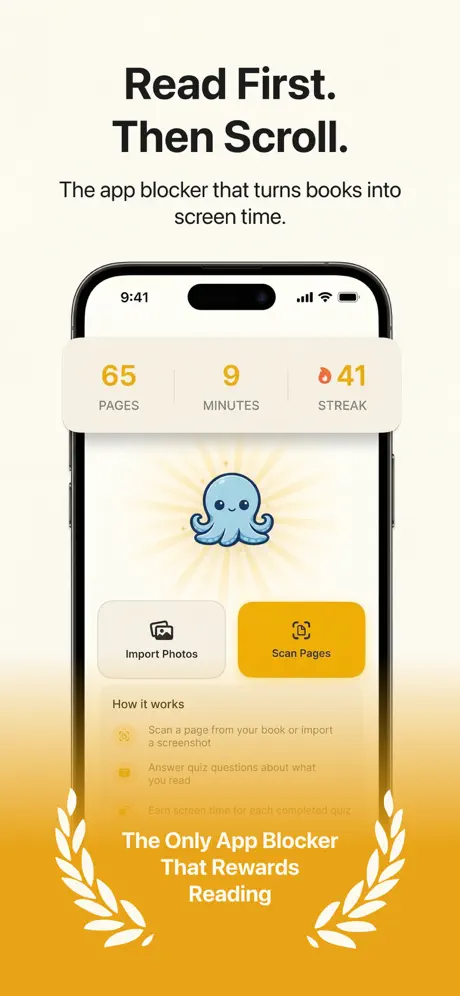 Read to Unlock: App Blocker screenshot