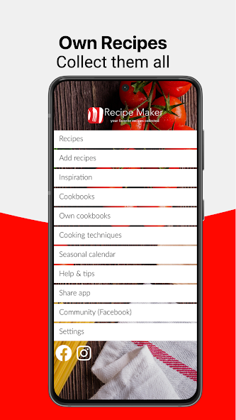 Recipe Maker – your cookbook screenshot