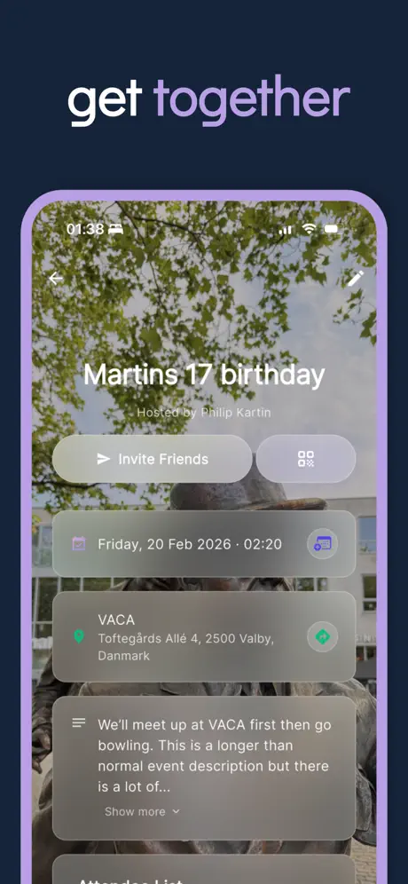 Sammen - Private event planner screenshot
