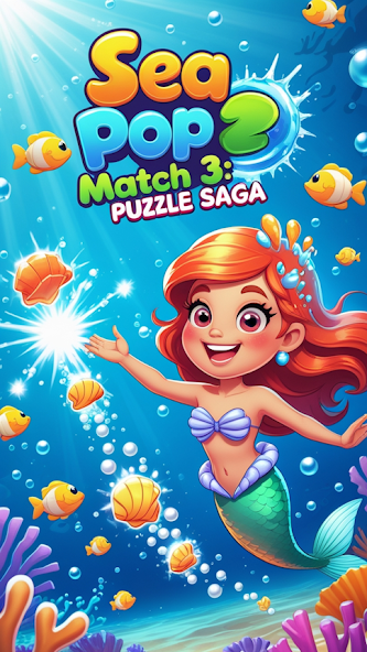 Sea Pop Match 3: Puzzle Saga screenshot