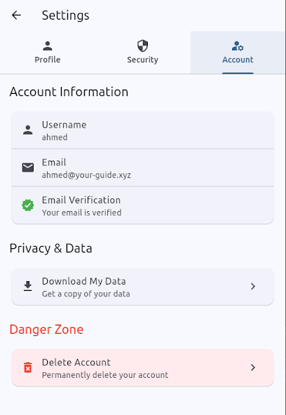 Secure Chat App screenshot