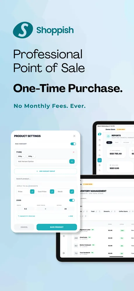 Shoppish POS screenshot