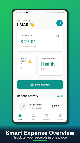 SnapBooks AI Receipt Scanner screenshot
