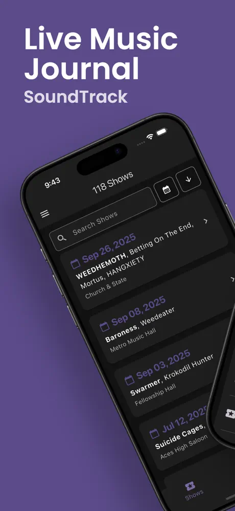 SoundTrack: Live Music Journal screenshot