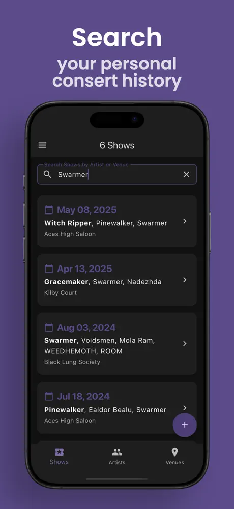 SoundTrack: Live Music Journal screenshot