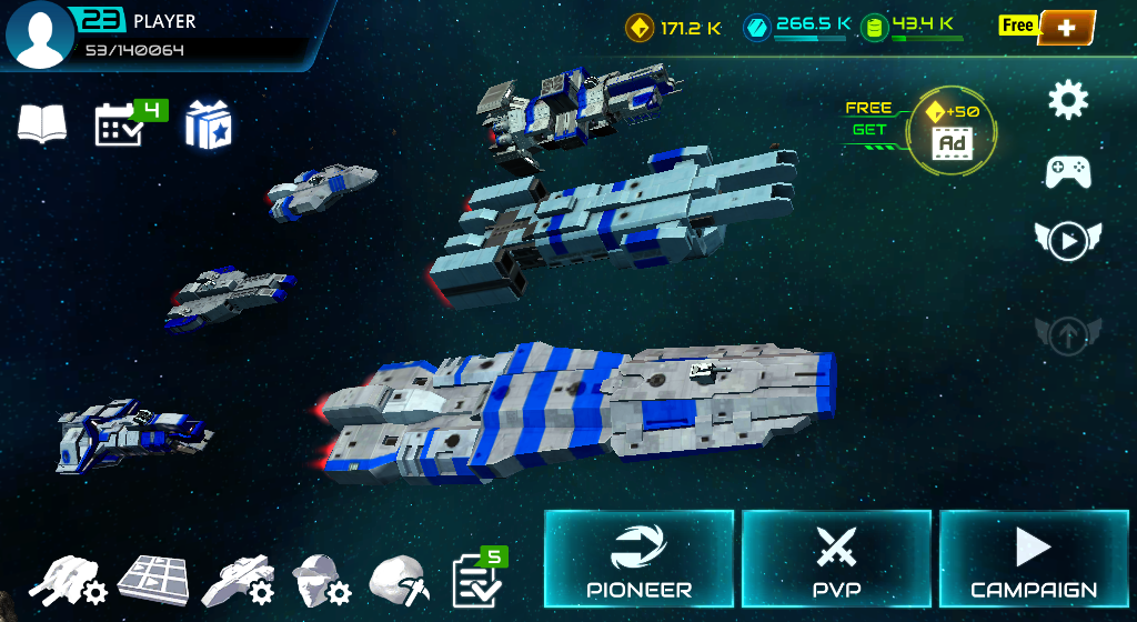 Starship battle screenshot