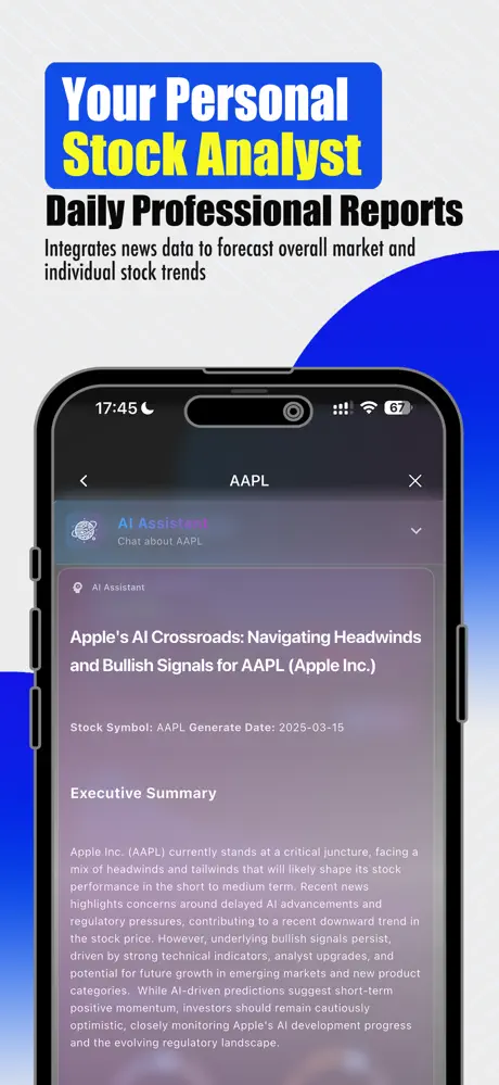 Stock Prediction AI US Market screenshot
