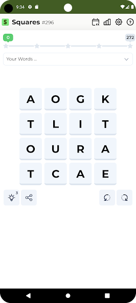 Strands word game screenshot
