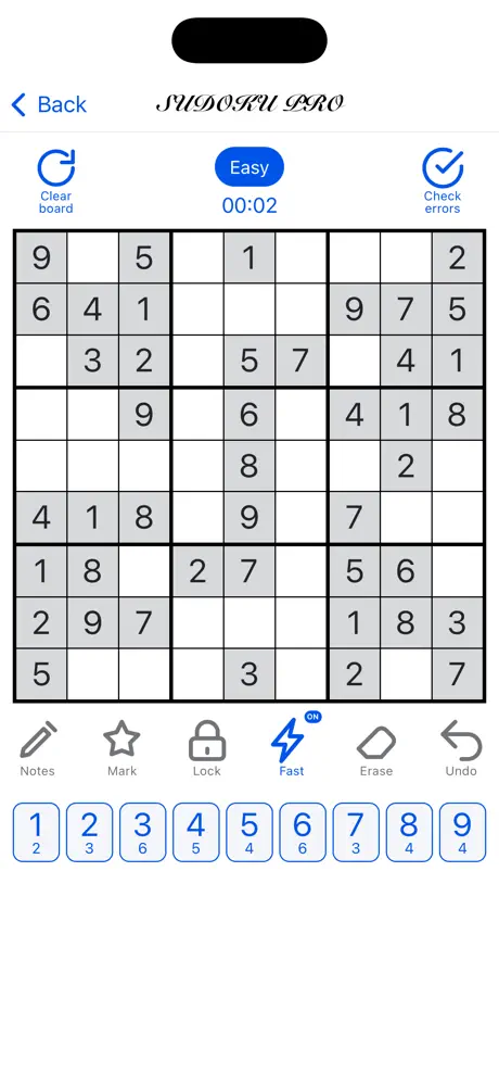 Sudoku Pro Advanced screenshot