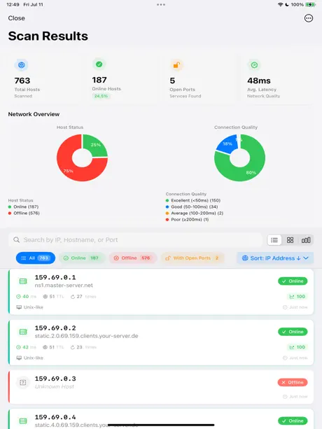 Super Ping for iOS screenshot