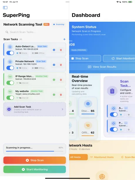 Super Ping for iOS screenshot