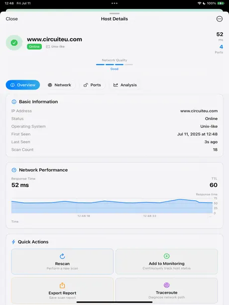 Super Ping for iOS screenshot