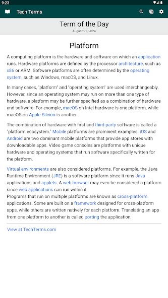 Tech Terms screenshot