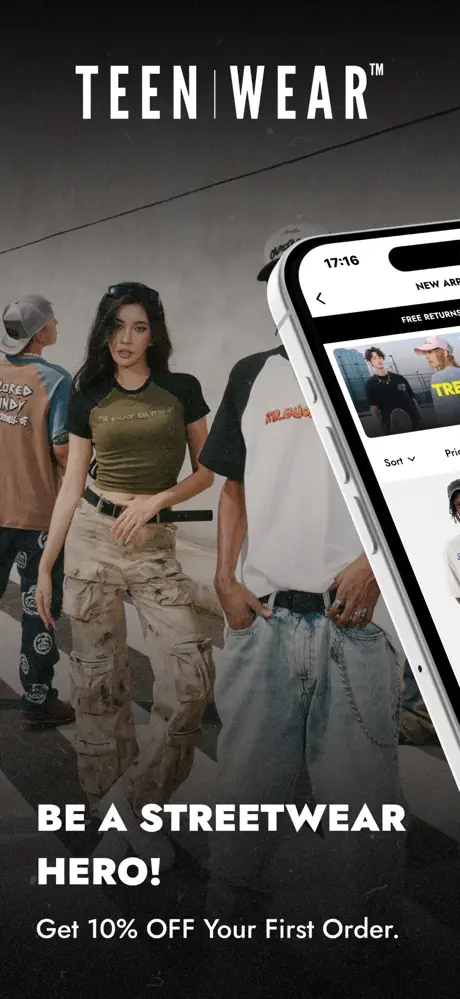 TEENWEAR - Shop Streetwear screenshot