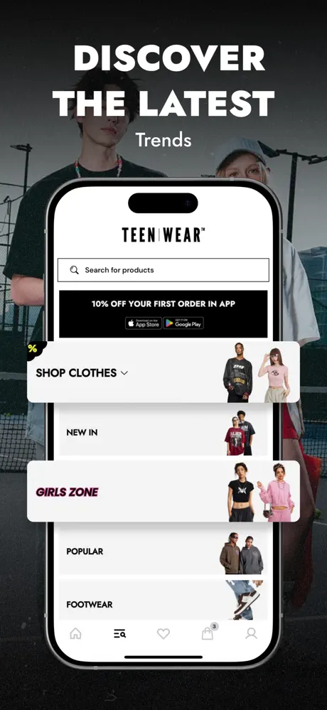 TEENWEAR - Shop Streetwear screenshot