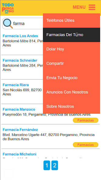 Todo Pergamino screenshot