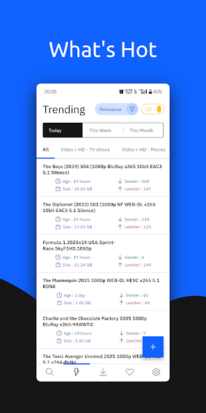 TorFin - Torrent Search App screenshot