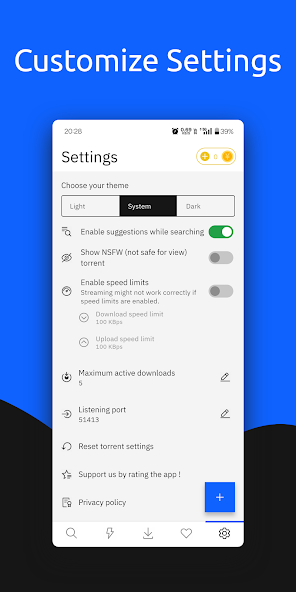TorFin - Torrent Search App screenshot