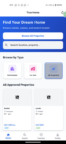 Truehome screenshot