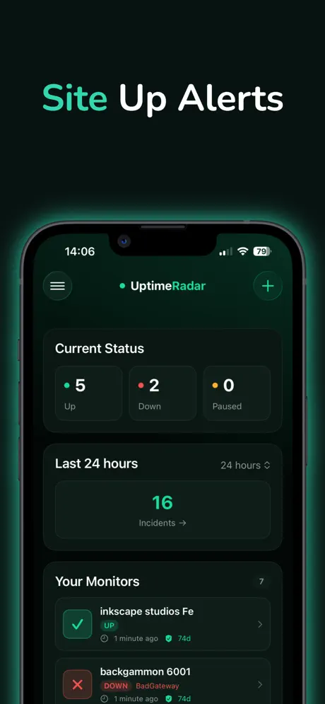 Uptime Radar screenshot
