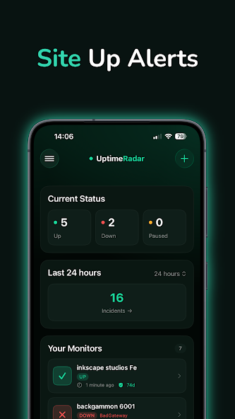 Uptime Radar screenshot