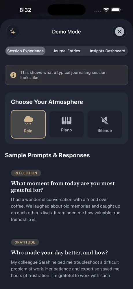 Vesper Journal screenshot