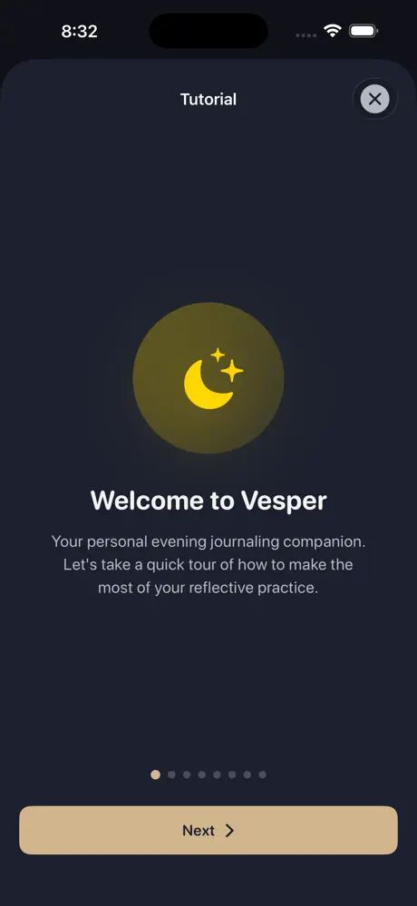 Vesper Journal screenshot