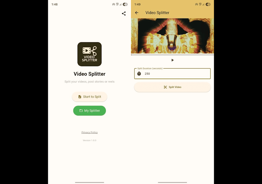Video Splitter screenshot