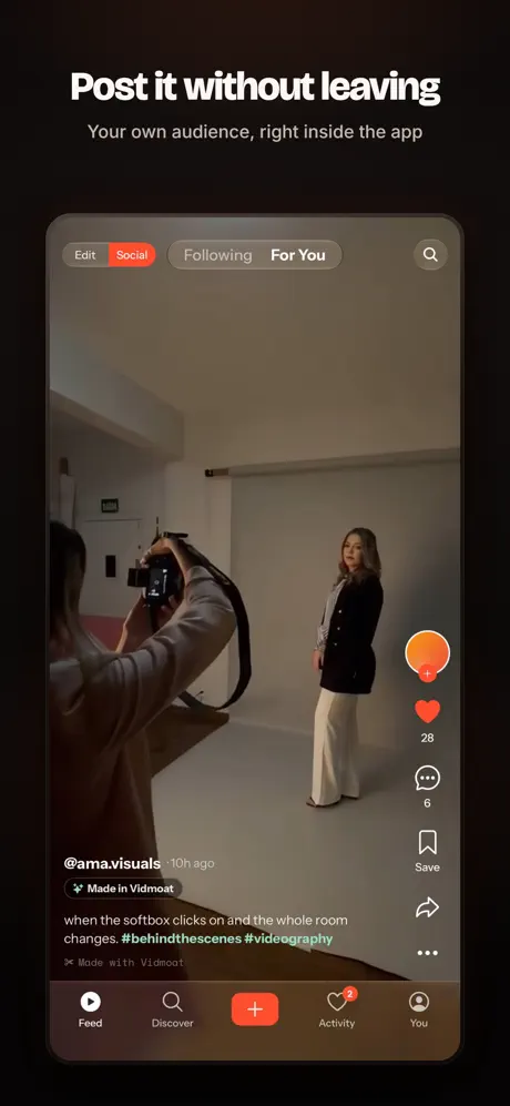 Vidmoat: AI Video Editor screenshot